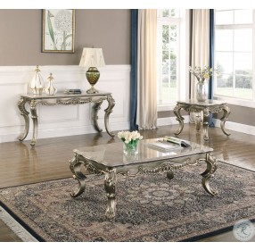 Ophelia Antique Gold Occasional Table Set