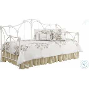 Halladay White Twin Metal Daybed