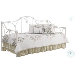 Halladay White Twin Metal Daybed