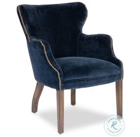 Princess Blue Velvet Chair