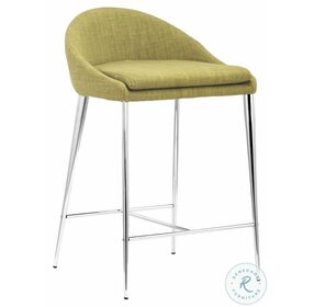 Reykjavik Pea Fabric Counter Height Chair Set of 2