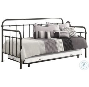 Manor Dark Bronze Metal Twin Daybed with Trundle