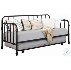 Marina Black Twin Daybed With Trundle