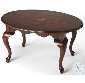 Cherry Oval Cocktail Table