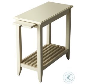 Cottage White Chairside Table
