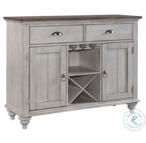 Ocean Isle Antique White And Weathered Pine Buffet