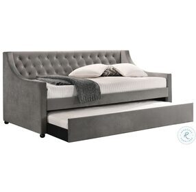 Chatsboro Silver Upholstered Twin Daybed With Trundle
