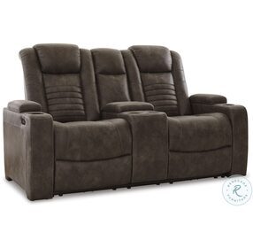 Souncheck Earth Power Reclining Console Loveseat