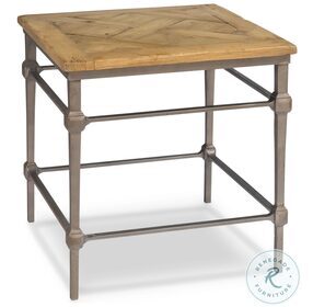 Hunter Gray Parquet Side Table