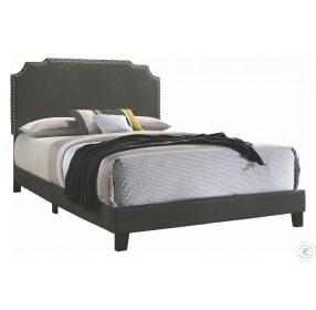 Tamarac Gray Upholstered Queen Panel Bed