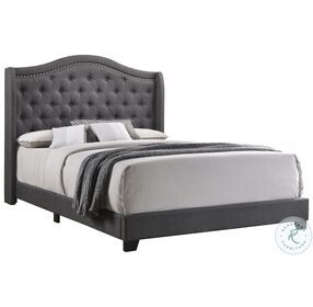 Sonoma Gray Upholstered Full Panel Bed