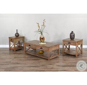 Durango Weathered Brown Occasional Table Set