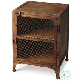 Lucas Industrial Chic Metalworks Chairside Chest