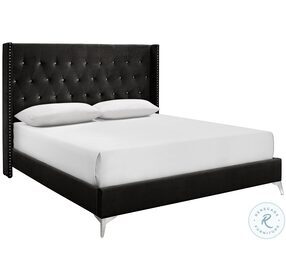 Huxley Black Full Panel Bed