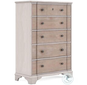 Alcove Belgian Ivory And Washed Maple Chest
