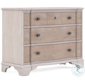 Alcove Belgian Ivory And Washed Maple Bachelors Chest