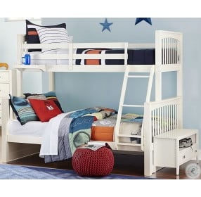 Pulse White Twin Over Full Bunk Bed