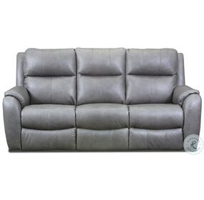 Marquis Obsession Cobblestone Power Reclining Sofa with Power Headrest