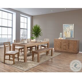 Aiden Weathered Natural Dining Room Set