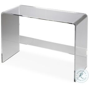 Butler Loft Crystal Clear Acrylic Console Table