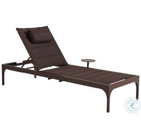 Abaco English Walnut Outdoor Chaise
