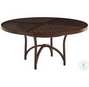 Abaco English Walnut Outdoor Round Dining Table