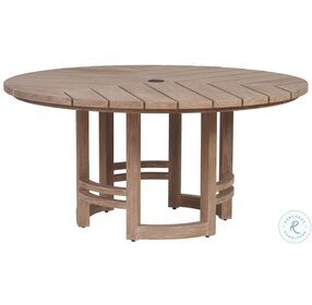 Stillwater Cove Light Taupe Outdoor Round Dining Table