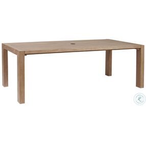 Stillwater Cove Light Taupe Outdoor Rectangular Dining Table