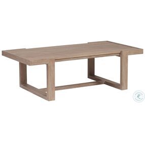Stillwater Cove Light Taupe Outdoor Rectangular Cocktail Table