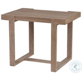 Stillwater Cove Light Taupe Outdoor Rectangular End Table