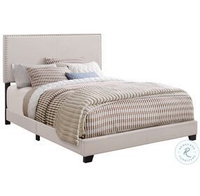 Boyd Ivory Upholstered Queen Panel Bed