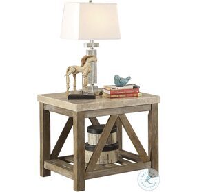 Ridley Weathered Natural End Table