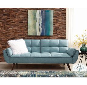 Caufield Turquoise Blue Queen Sofa Bed