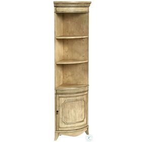Dowling Antique Beige Corner Cabinet