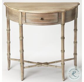 Skilling Driftwood Demilune Console Table