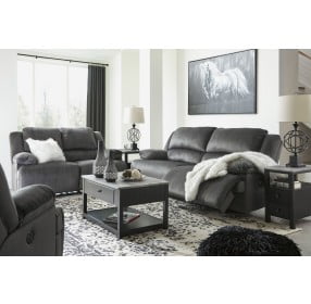 Clonmel Charcoal 2 Seat Power Reclining Living Room Set