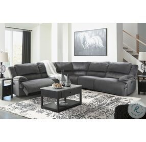 Clonmel Charcoal 5 Piece Power Reclining Sectional