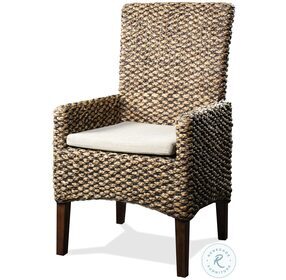 Mix and Match Hazelnut Upholstered Arm Chair Set of 2