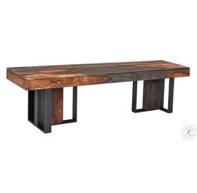 Sierra Brown And Black Dining Bench