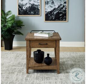 Pinebrook Ridge Weathered Toffee End Table