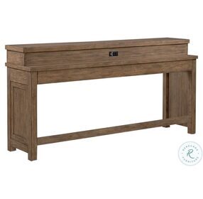 Pinebrook Ridge Weathered Toffee Console Bar Table