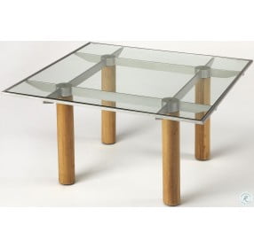 Butler Loft Cirrus Glass and Metal Cocktail Table