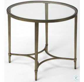Monica Gold Oval End Table
