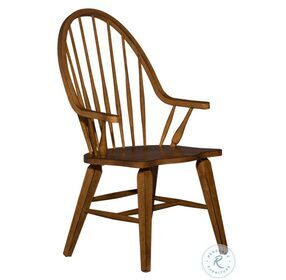 Hearthstone Tobacco Windsor Back Arm Chair