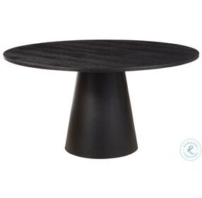 Cove Burnish Brown Round Dining Table