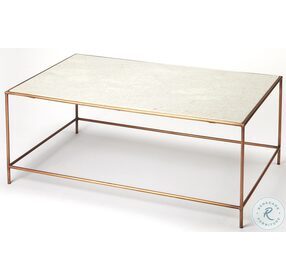 Butler Loft Copperfield White Marble Cocktail Table