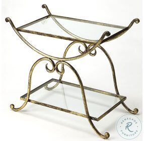 Desdemona Gold Serving Table