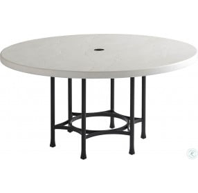 Pavlova Lightly Textured Graphite Outdoor Round Dining Table