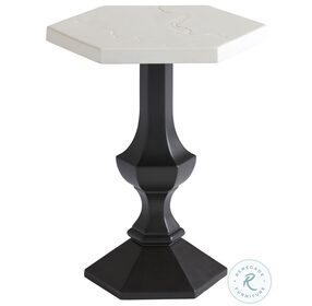 Pavlova Soft Ivory And Slightly Textured Graphite Outdoor Accent Table