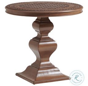 Harbor Isle Rich Walnut Outdoor Bistro Dining Table